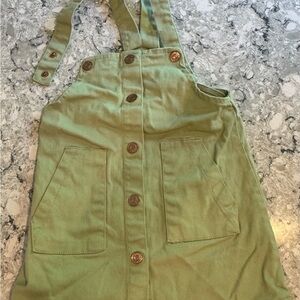 BCBGirls Olive Button-Up Overall Dress Girls 3T